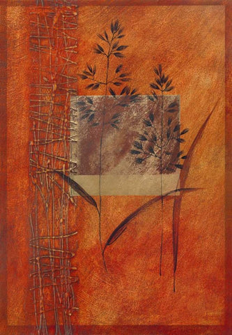 Autumn Prelude I White Modern Wood Framed Art Print with Double Matting by Verbeek-Van Den Broek