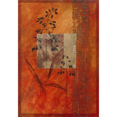 Autumn Prelude II White Modern Wood Framed Art Print by Verbeek-Van Den Broek