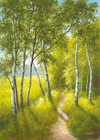 SUNDAY AFTERNOON II White Modern Wood Framed Art Print with Double Matting by Smith, B.