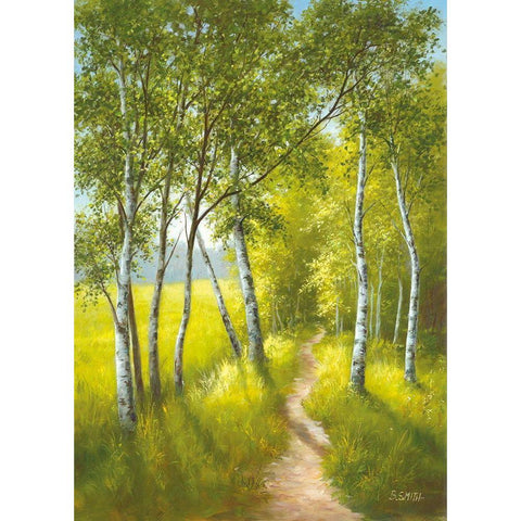 SUNDAY AFTERNOON II Black Modern Wood Framed Art Print by Smith, B.