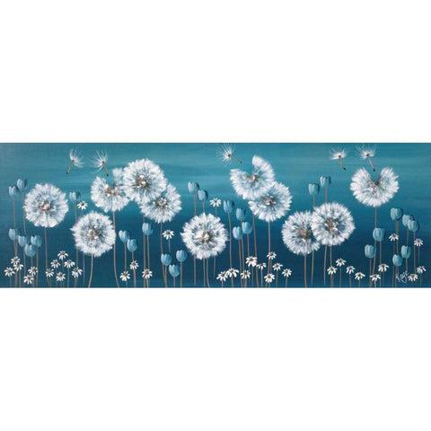 Summer Meadow Black Modern Wood Framed Art Print with Double Matting by Lake, Kaye