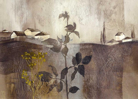 Tuscan Gold II Black Ornate Wood Framed Art Print with Double Matting by Verbeek-Van Den Broek