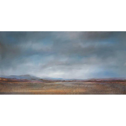 Hillside Vista I Gold Ornate Wood Framed Art Print with Double Matting by Dworok, Peter