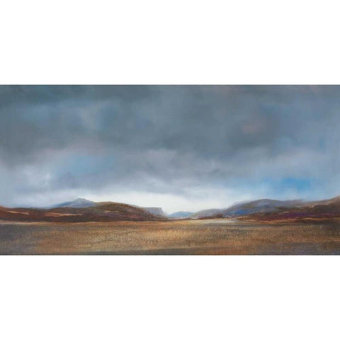 Hillside Vista II Gold Ornate Wood Framed Art Print with Double Matting by Dworok, Peter