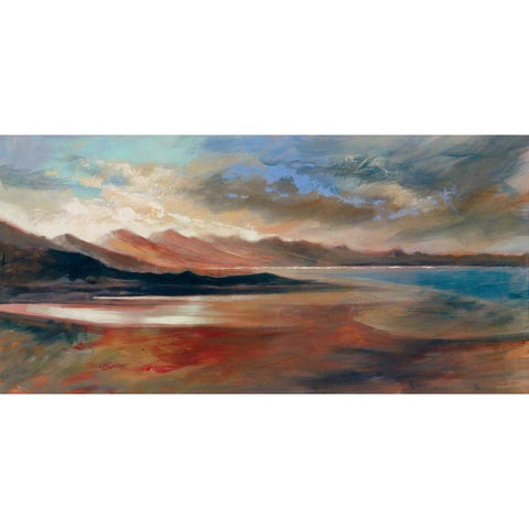 Evening Vista I White Modern Wood Framed Art Print by Farrall-Doyle, Anne