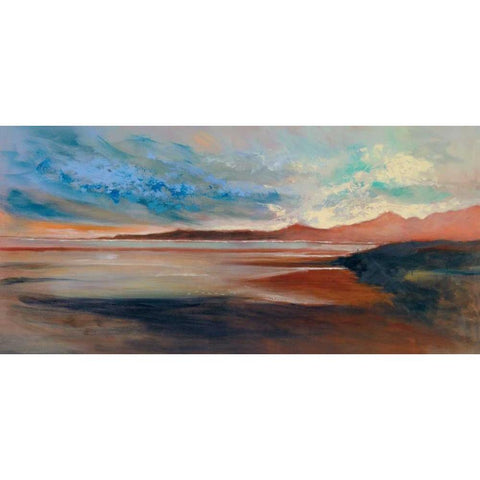 Evening Vista II Gold Ornate Wood Framed Art Print with Double Matting by Farrall-Doyle, Anne