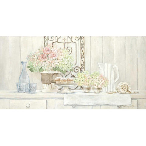 Sunday Afternoon Black Modern Wood Framed Art Print by Moore, Linda