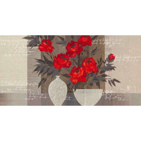 Crimson Beauty I White Modern Wood Framed Art Print by Christina