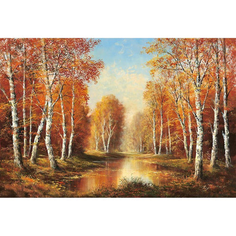 SLEEPY WATER Black Modern Wood Framed Art Print by Buchner, H.