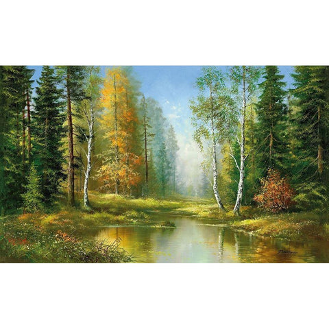 ALL ALONE White Modern Wood Framed Art Print by Buchner, H.