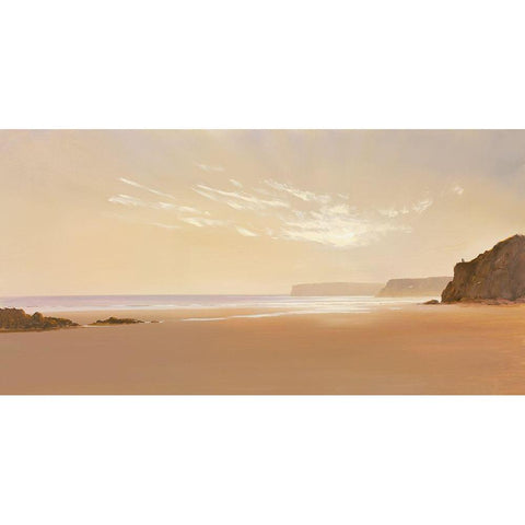 BEYOND THE BREAKERS I Black Modern Wood Framed Art Print by Lee, Spencer