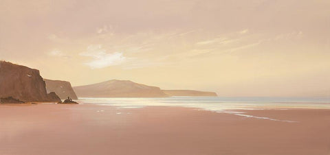 BEYOND THE BREAKERS II White Modern Wood Framed Art Print with Double Matting by Lee, Spencer