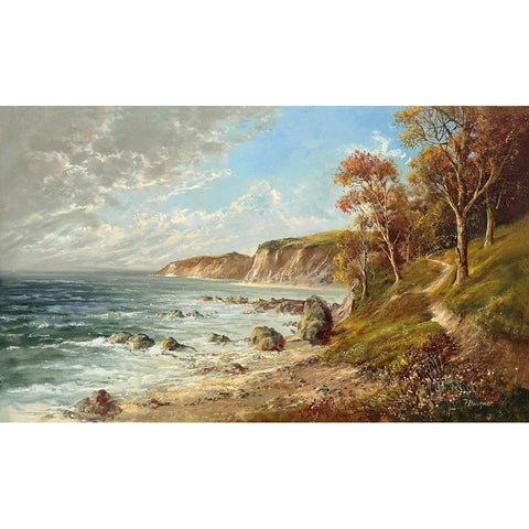 BALTIC SEA COST II Black Modern Wood Framed Art Print by Buchner, H.