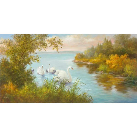 Early Morning Trip Black Modern Wood Framed Art Print with Double Matting by Smith, B.