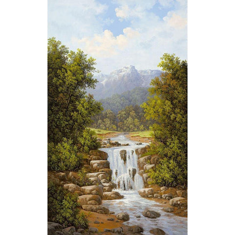 TATRA I Gold Ornate Wood Framed Art Print with Double Matting by Slava