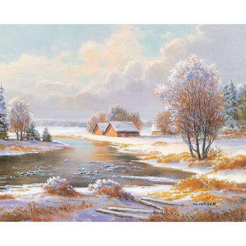 SEASONS Black Modern Wood Framed Art Print with Double Matting by Weber, Max