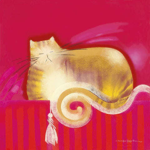 SAMSON White Modern Wood Framed Art Print by Robertson, Marilyn