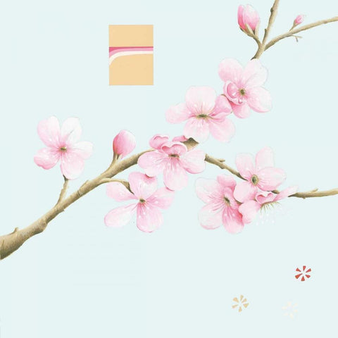 Pink Cherry II Gold Ornate Wood Framed Art Print with Double Matting by Gore, Ally-Reader, Robert