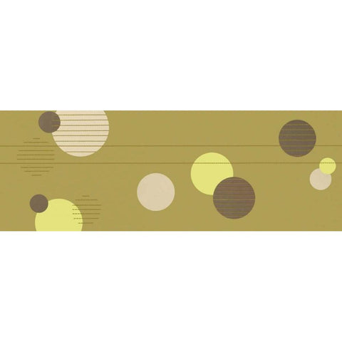 Cosmic Orbs I Black Modern Wood Framed Art Print with Double Matting by Design Show