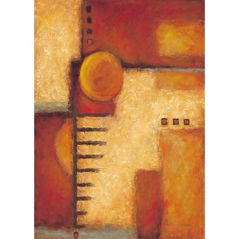 Orange IV Gold Ornate Wood Framed Art Print with Double Matting by Kaufman, Judy