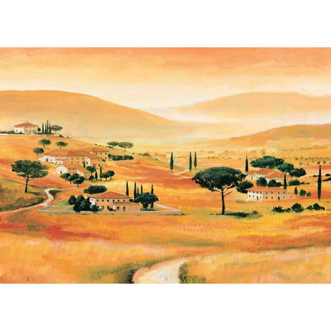 Tuscany I White Modern Wood Framed Art Print by Renee