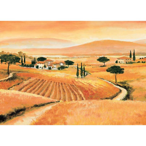 Tuscany IV White Modern Wood Framed Art Print by Renee