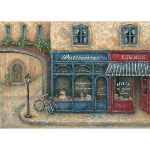 Patisserie Black Modern Wood Framed Art Print with Double Matting by Kaufman, Judy