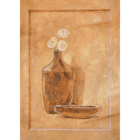 Royal brown II Gold Ornate Wood Framed Art Print with Double Matting by Renee