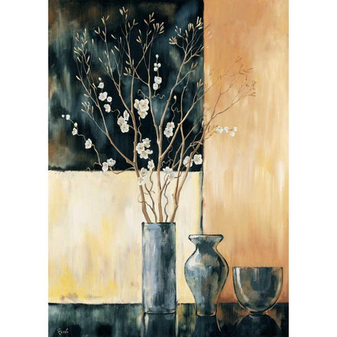 Ambiance I Black Modern Wood Framed Art Print by Renee