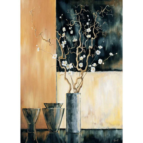 Ambiance II Black Modern Wood Framed Art Print by Renee