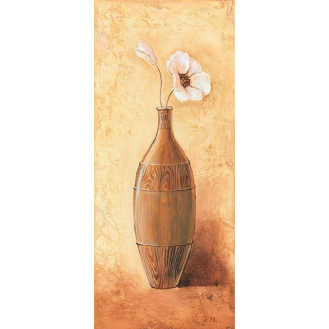 Morning Daisy III White Modern Wood Framed Art Print by Nauts, Frans