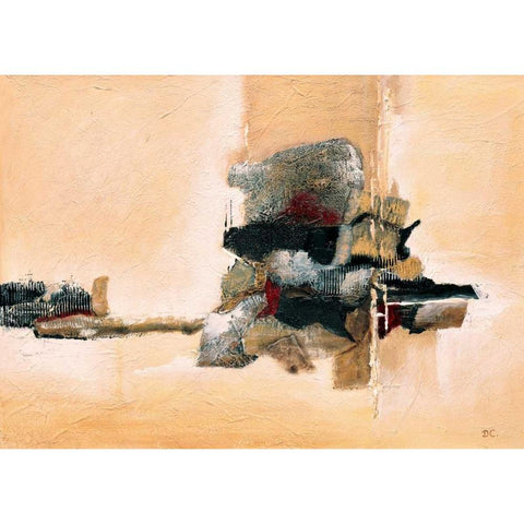 Structure I Black Modern Wood Framed Art Print by Christiaans, Dien