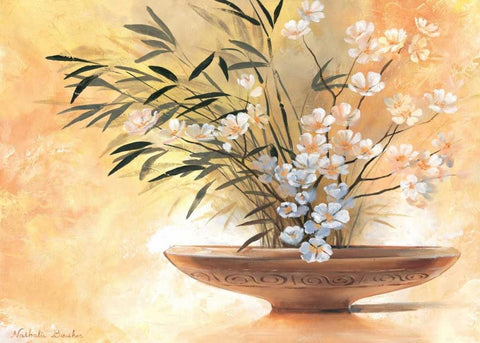 Summer bowl I Black Ornate Wood Framed Art Print with Double Matting by Boucher, Nathalie