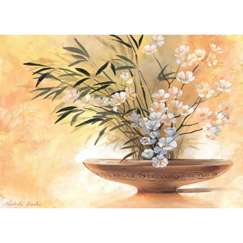 Summer bowl I White Modern Wood Framed Art Print by Boucher, Nathalie