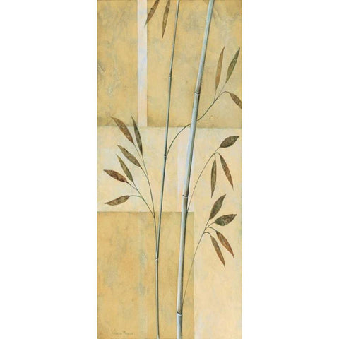 Bamboo IV White Modern Wood Framed Art Print by Prosnov, Valerie