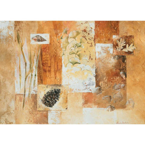Nature III White Modern Wood Framed Art Print by Dubois, Alain