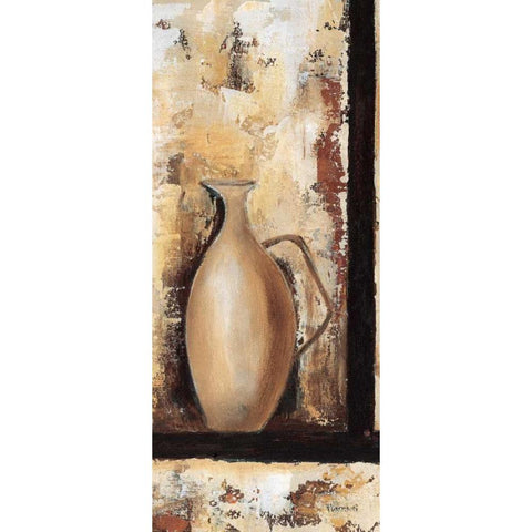 Vases III White Modern Wood Framed Art Print by Florenti, Isa