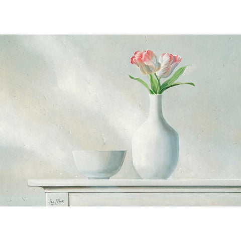 Pink Dream II Black Modern Wood Framed Art Print with Double Matting by Maas, Isa
