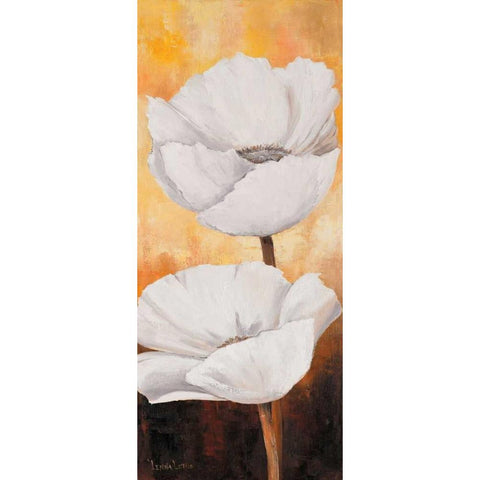 White flowers III White Modern Wood Framed Art Print by Lotus, Lenna