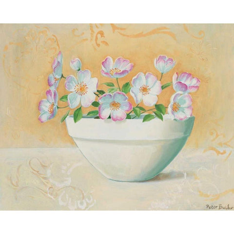 Bowl with beauties I Black Modern Wood Framed Art Print by Butler, Peter