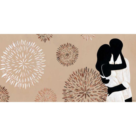 Love and fireworks White Modern Wood Framed Art Print by Hedy