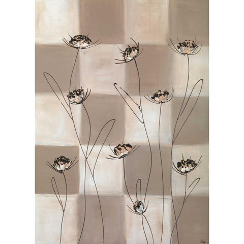 Checkers III White Modern Wood Framed Art Print by Leny