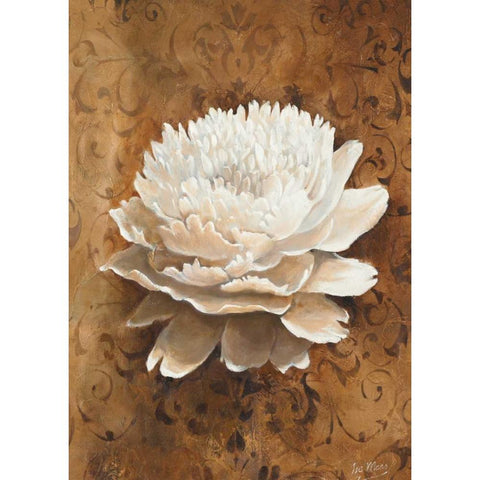 Single flower II Black Modern Wood Framed Art Print with Double Matting by Maas, Isa