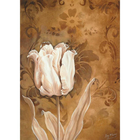 Tulip beauty I Black Modern Wood Framed Art Print with Double Matting by Maas, Isa