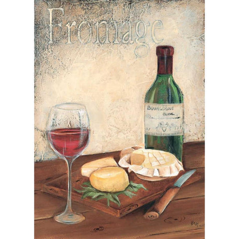 Fromage Black Modern Wood Framed Art Print with Double Matting by Hedy