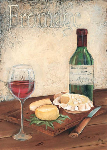 Fromage Black Ornate Wood Framed Art Print with Double Matting by Hedy