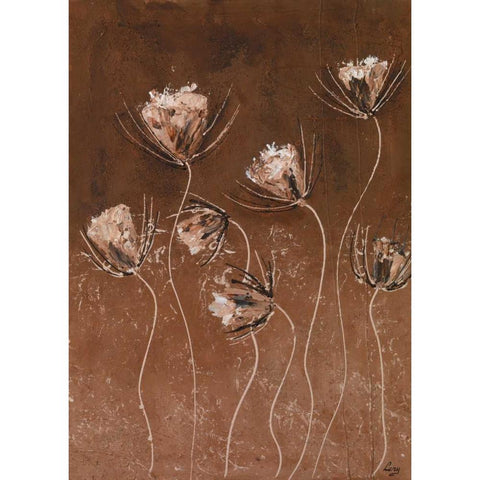Moody browns I Black Modern Wood Framed Art Print by Leny