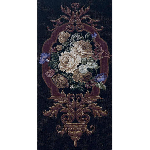 Rose Tapestry I White Modern Wood Framed Art Print by Riddle and Co. LLC,