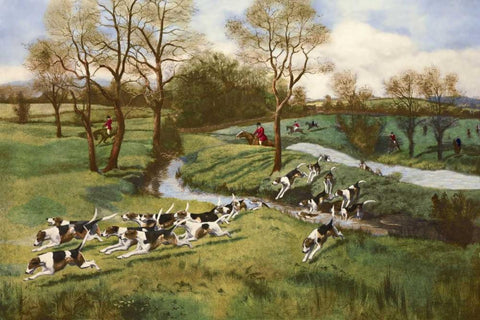 A Hot Scent Black Ornate Wood Framed Art Print with Double Matting by Rowlandson, G.D.