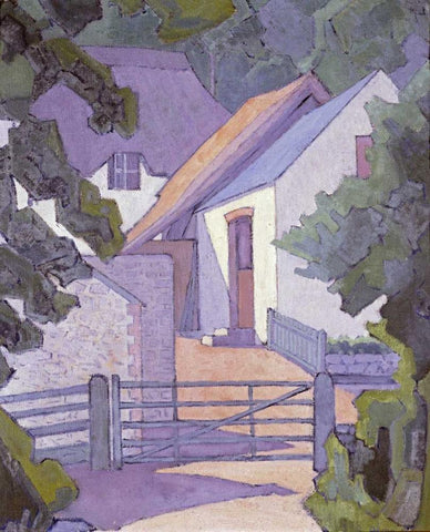 Morning, The South Downs White Modern Wood Framed Art Print with Double Matting by Bevan, Robert